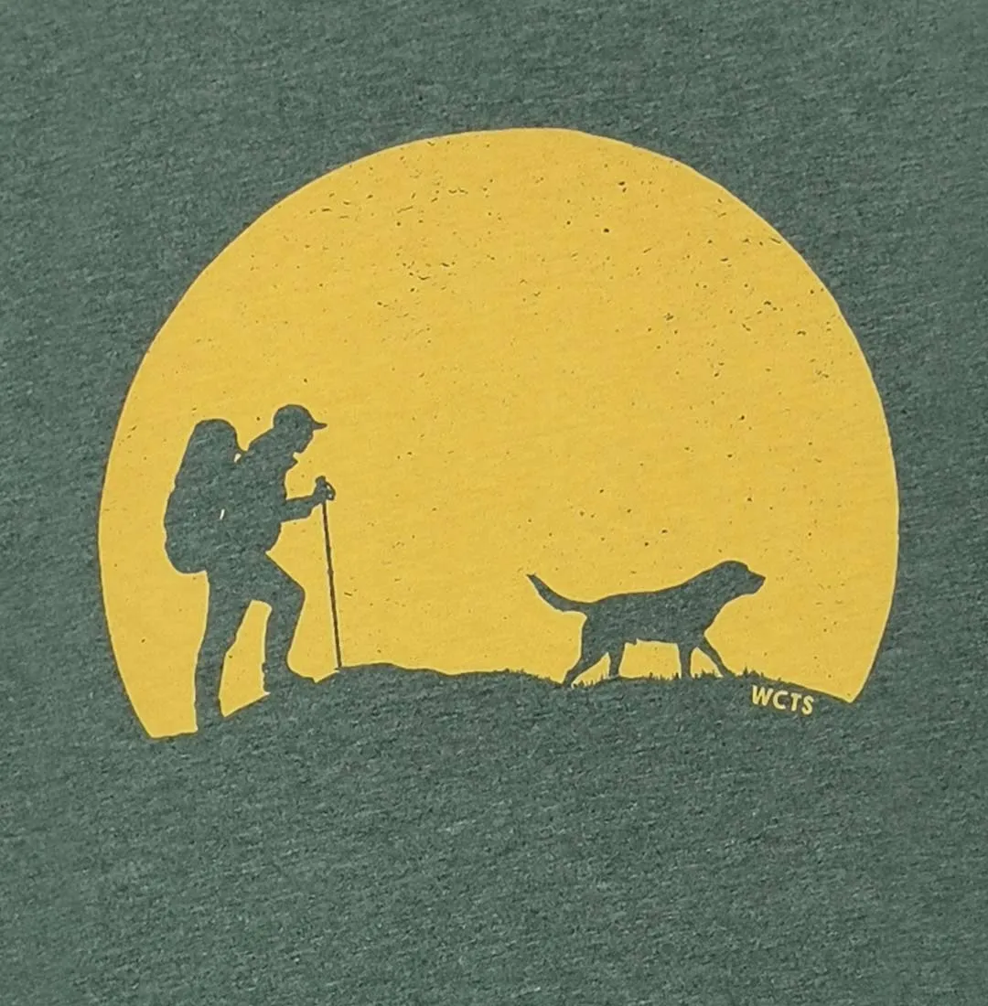 Adult Unisex Dog Hiking Graphic Tee