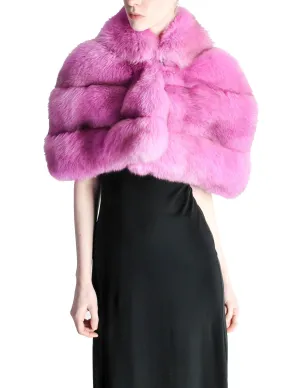 Amarcord Recycled Hot Pink Fox Fur Stole