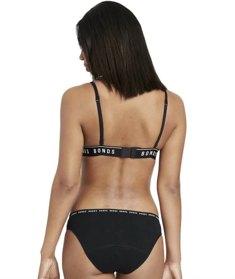 Bonds Bloody Comfy Moderate Period Bikini - Black