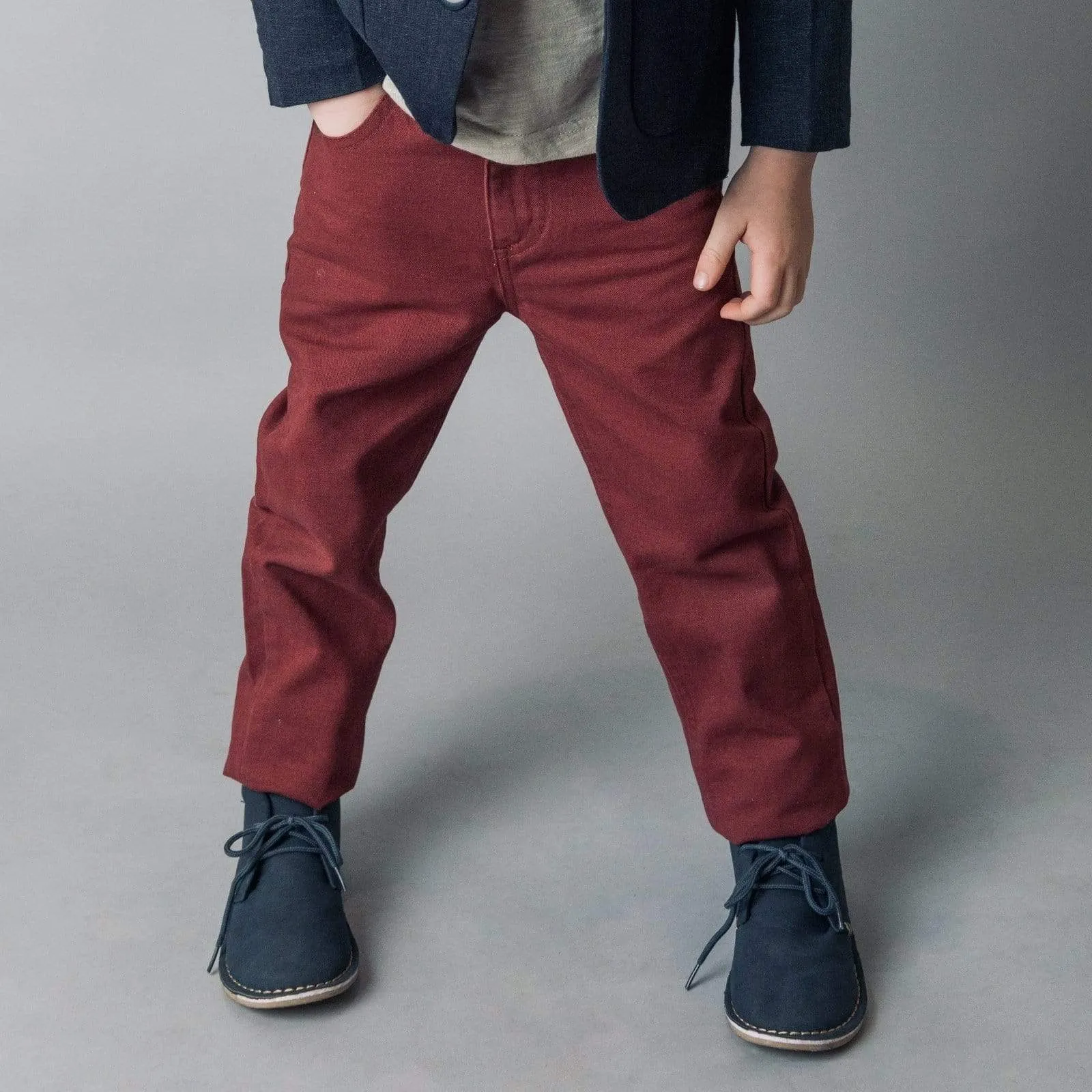 Boys Chino Pants - Rust