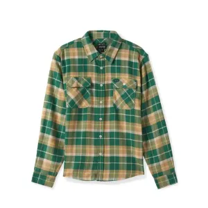 Brixton Bowery Flannel Washed Pine / Washed Gold