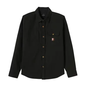 Brixton Builders Overshirt Washed Black