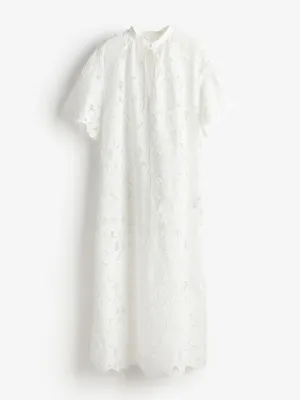 Broderie anglaise kaftan dress