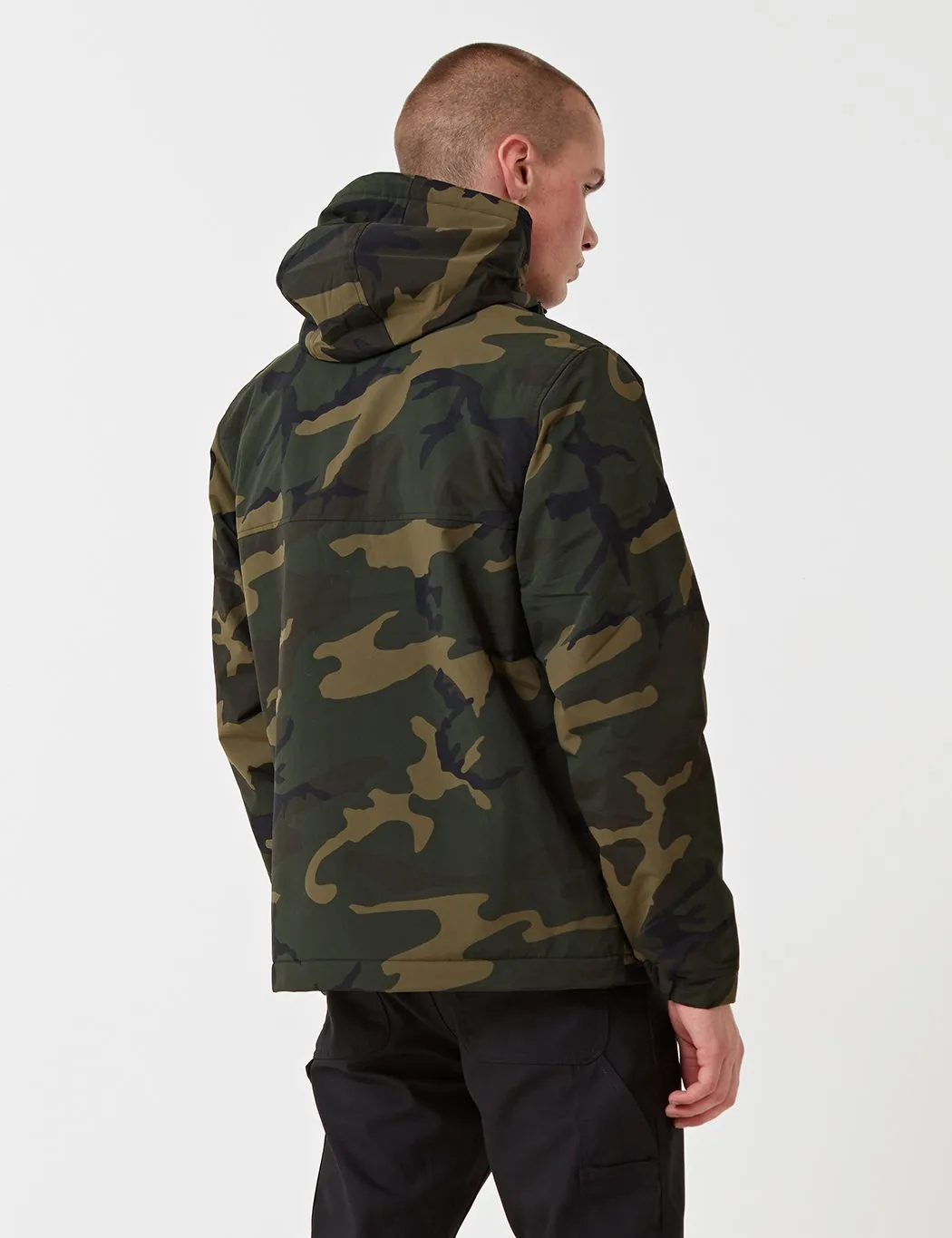 Carhartt Nimbus Half-Zip Jacket (Fleece Lined) - Camo Green