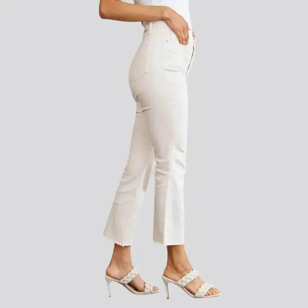 Color women's sand jeans