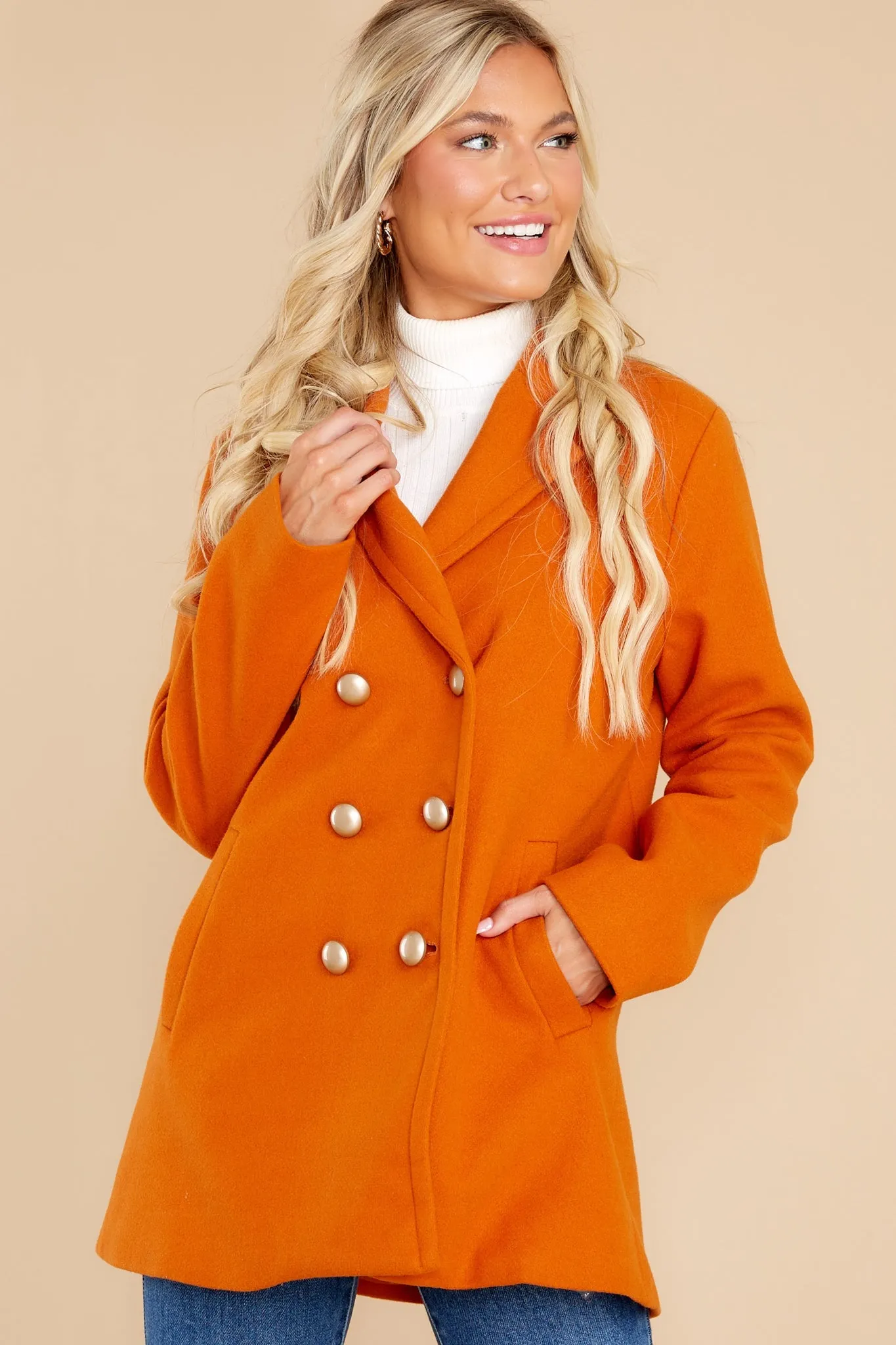 Fit For A Queen Burnt Orange Coat