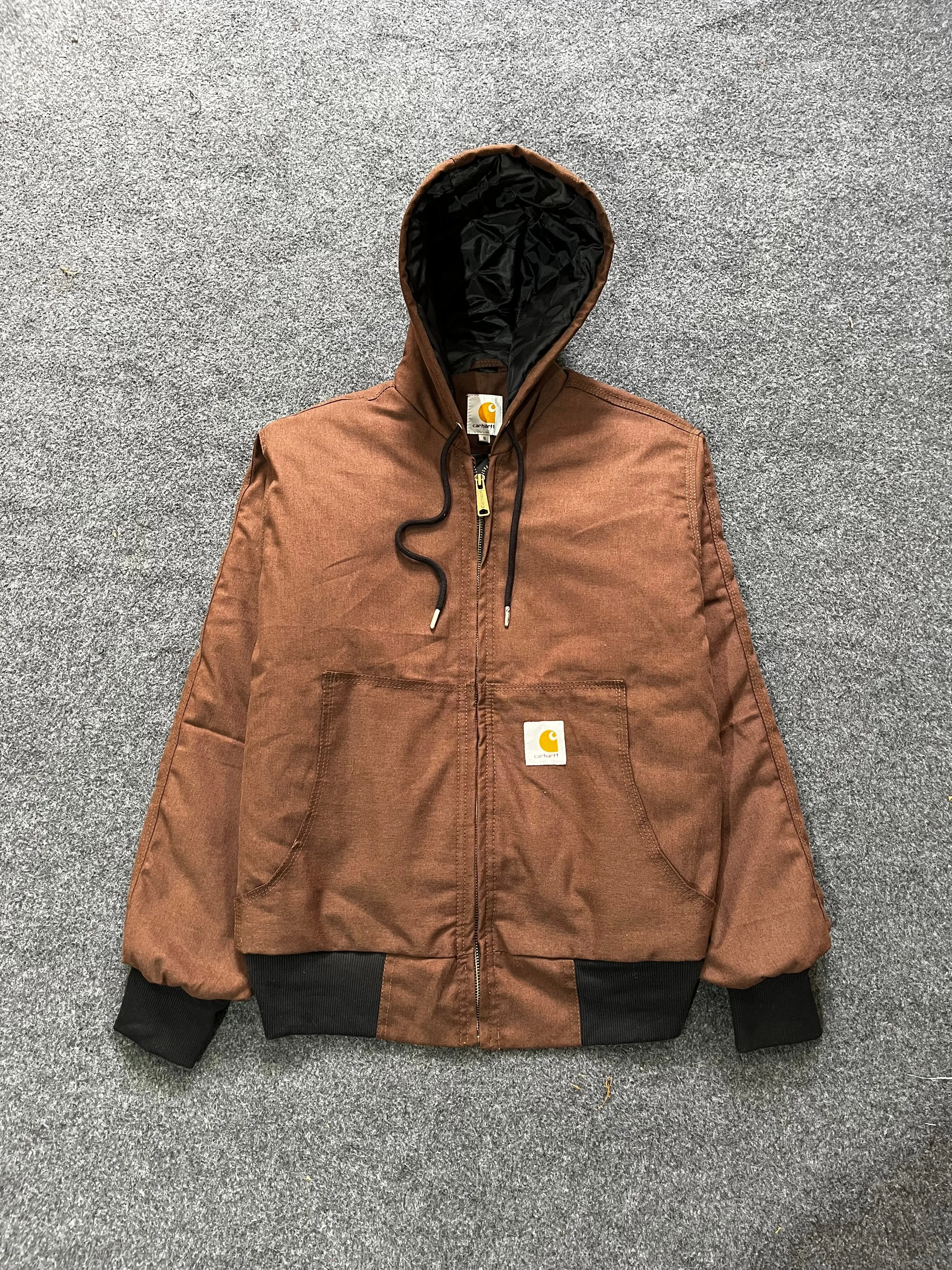 FLAT WINTER SALE! Vintage Carhartt Rework Style Brown Hooded Jackets - MOQ - 25 pcs #0511