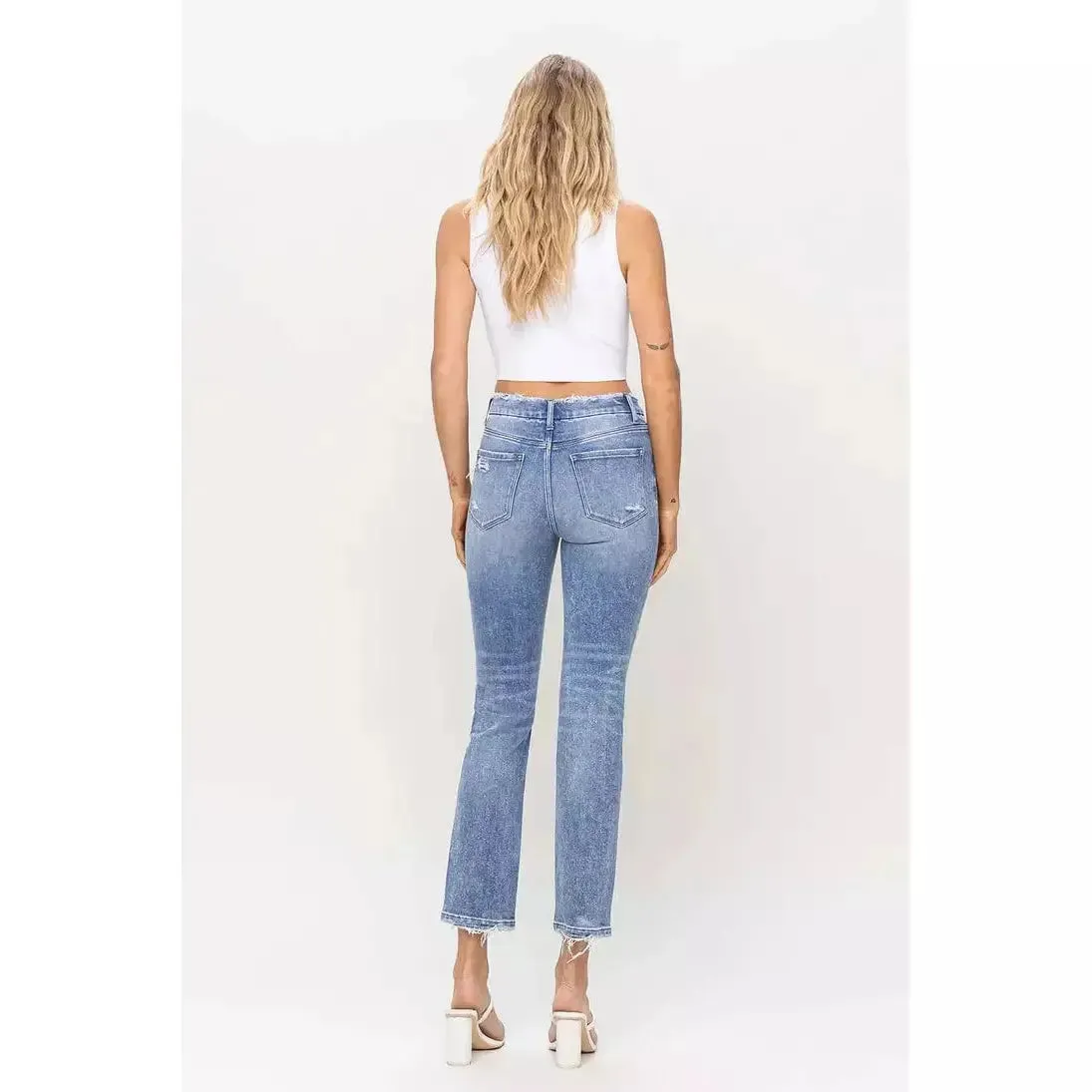 Flying Monkey Conveniently High-Rise Crop Slim Straight