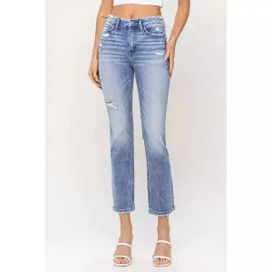 Flying Monkey Conveniently High-Rise Crop Slim Straight