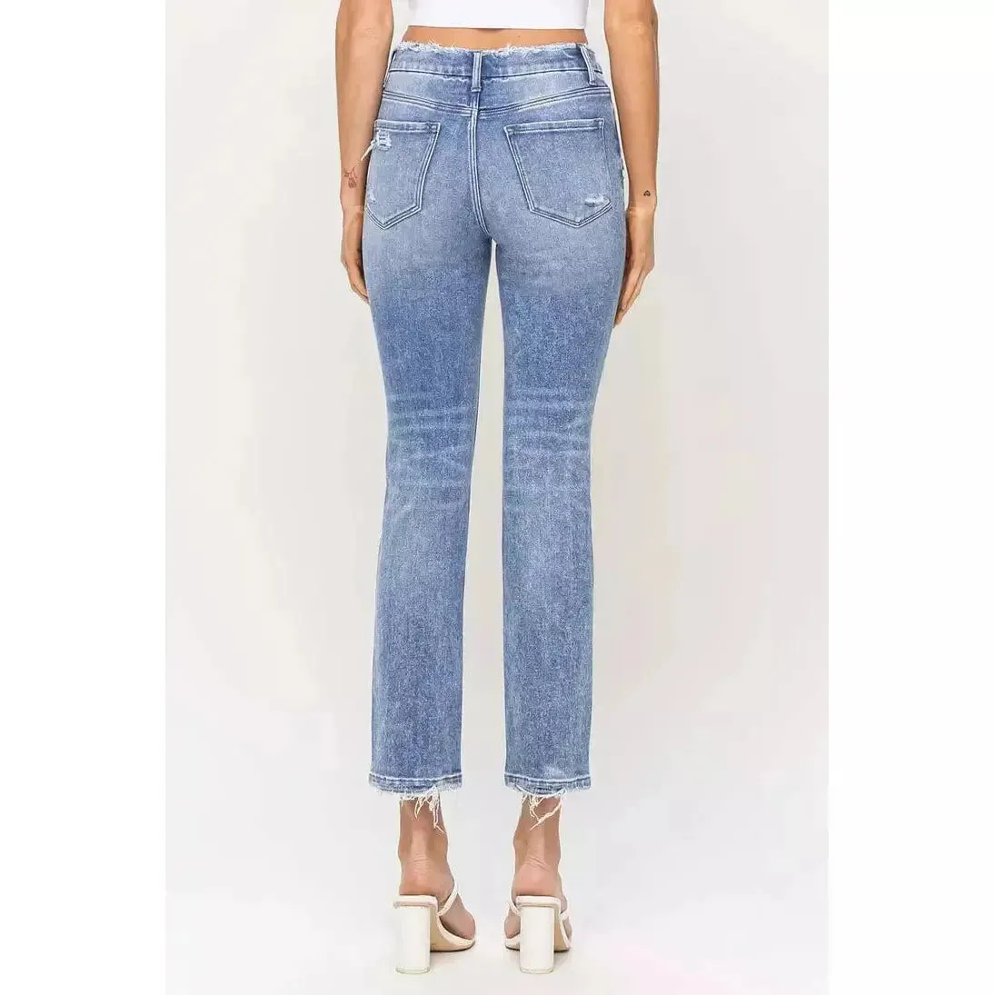 Flying Monkey Conveniently High-Rise Crop Slim Straight