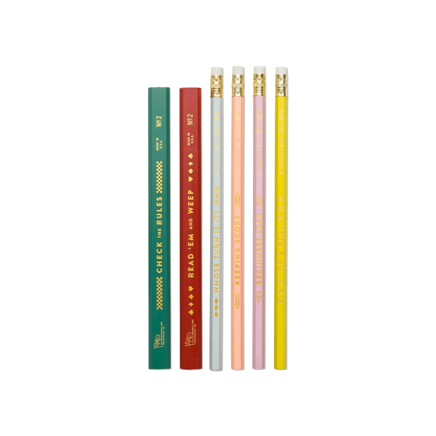 Game Night Pencil Set