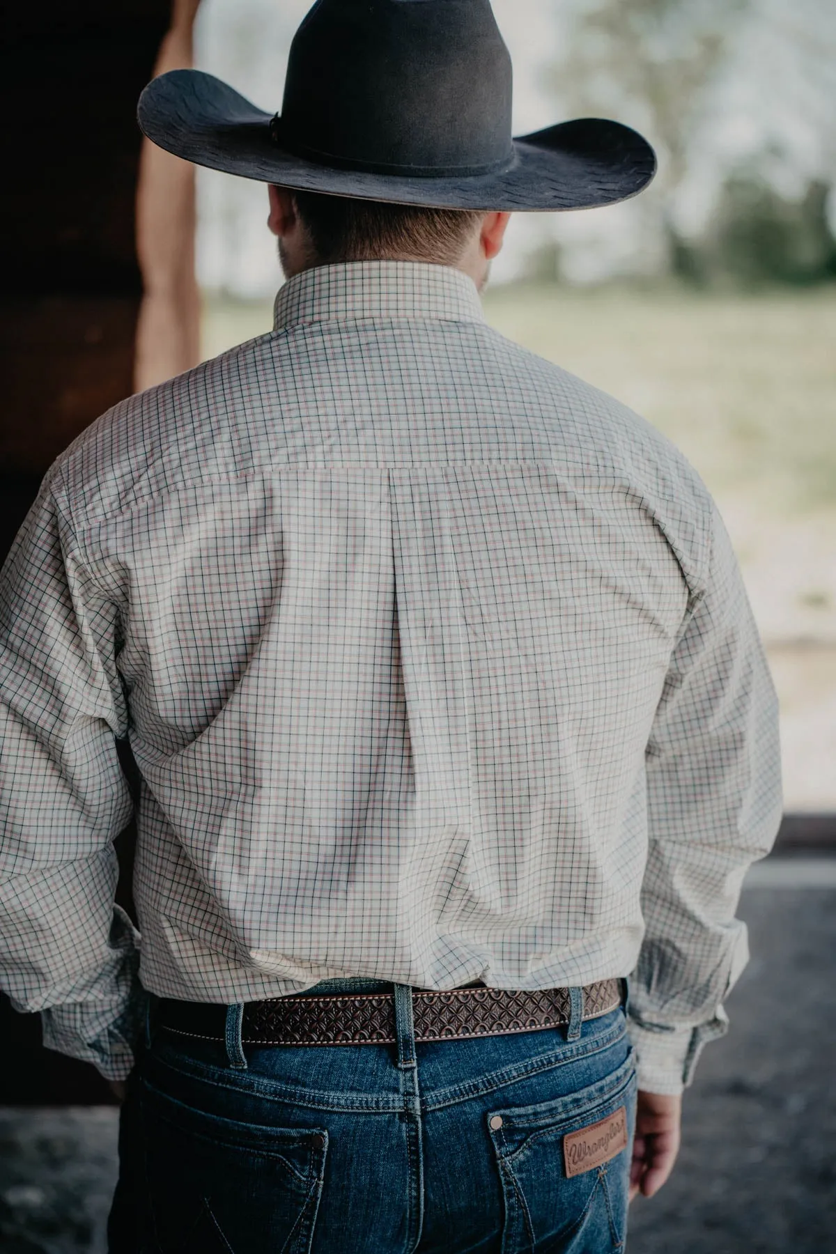 'Hal' CINCH Men's Cream Plaid Button Down (S-XXL)