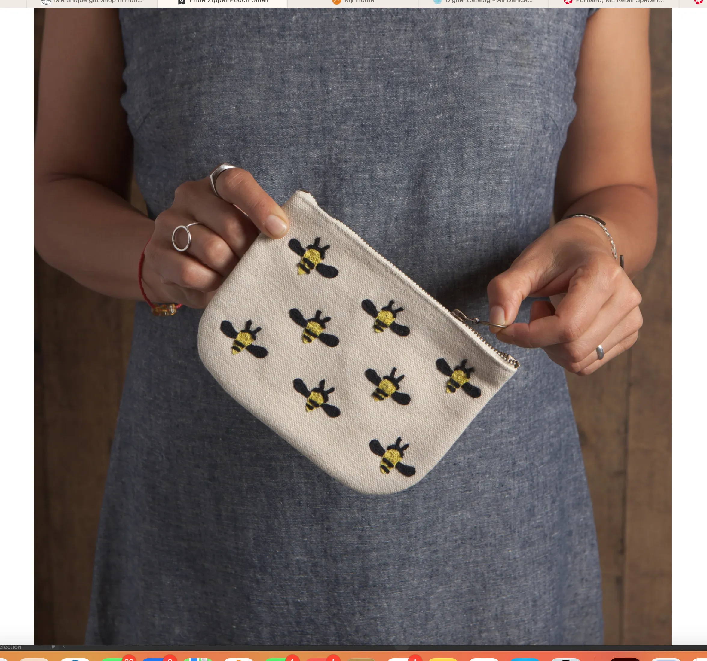 Honey Bees Zip Pouch