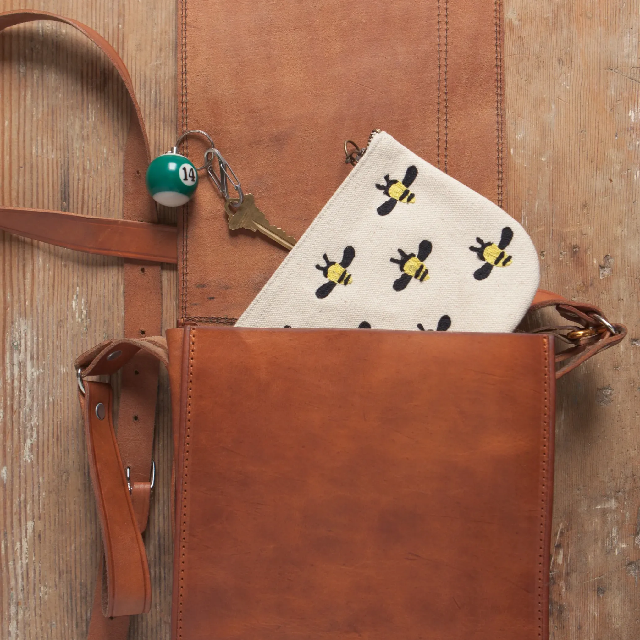 Honey Bees Zip Pouch