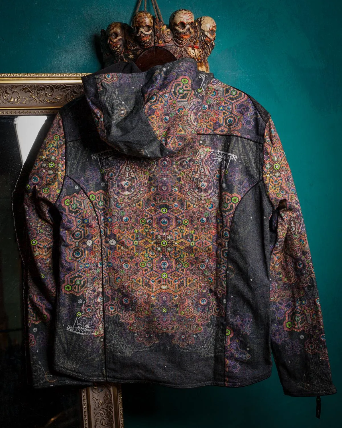 Jacket Men / Thick Linen All Over Print - OWLIENS