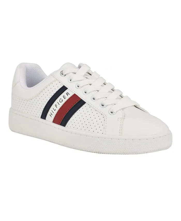 Jallya Tommy Hilfiger Women's Lace-Up Casual Sneakers, White