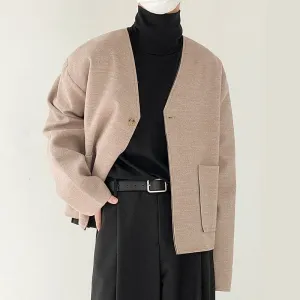 [Korean Style] 2 Colors V-Neck Cardigan Jackets