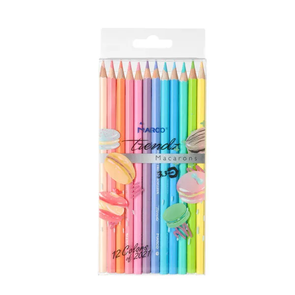 Miniso PET Box 12 Colored Pencils (Candy Colors)