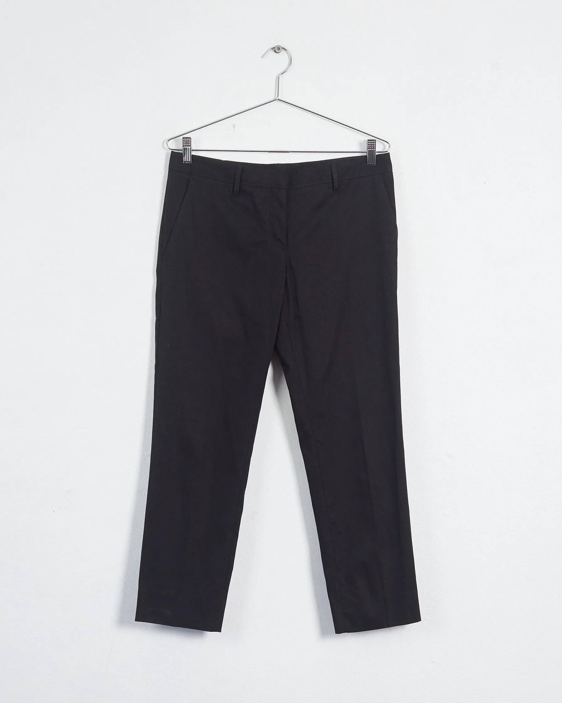 Miu Miu spring '22 low-waisted chino pants, black, 10