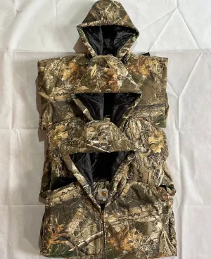 SALE! Vintage Carhartt Rework Style Realtree Camouflaged Hooded Jackets - MOQ 40 pcs #0311