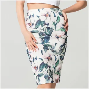 Spring Theme Floral And Patterns Vintage Pencil Skirt