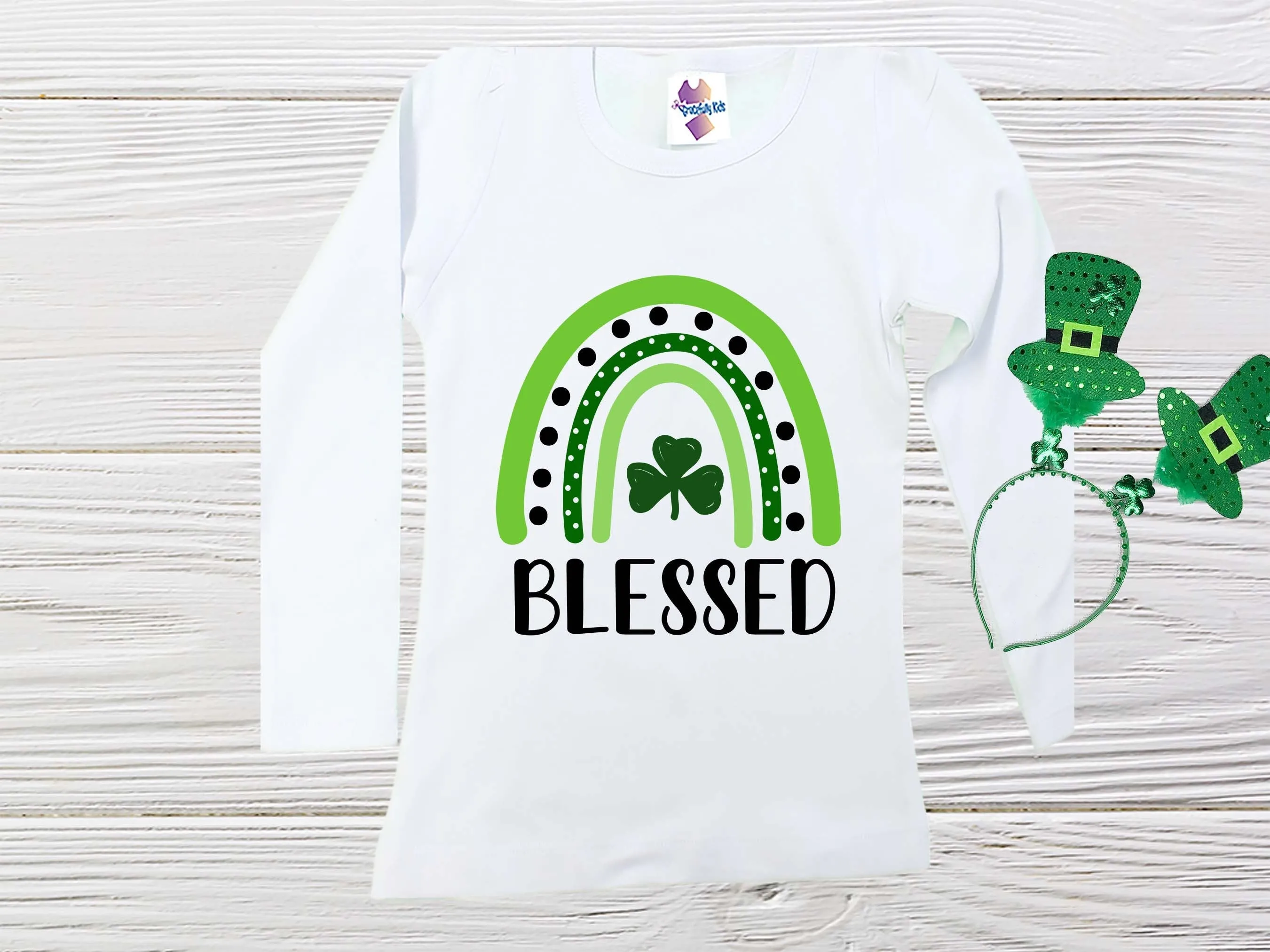 St Patrick  Day t Shirt, Blessed St Patrick Day T Shirt,  Girls St. Patrick T-Shirt, Toddler St Patrick T Shirt, Girls Shirts