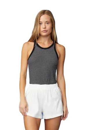 Stripe Narrow Tank, Black