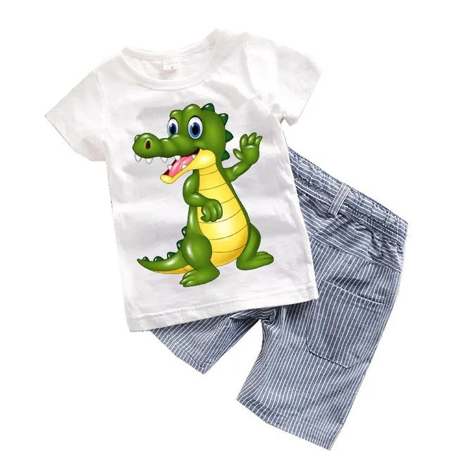 Summer Mickey Toddler Boys Clothing Sets