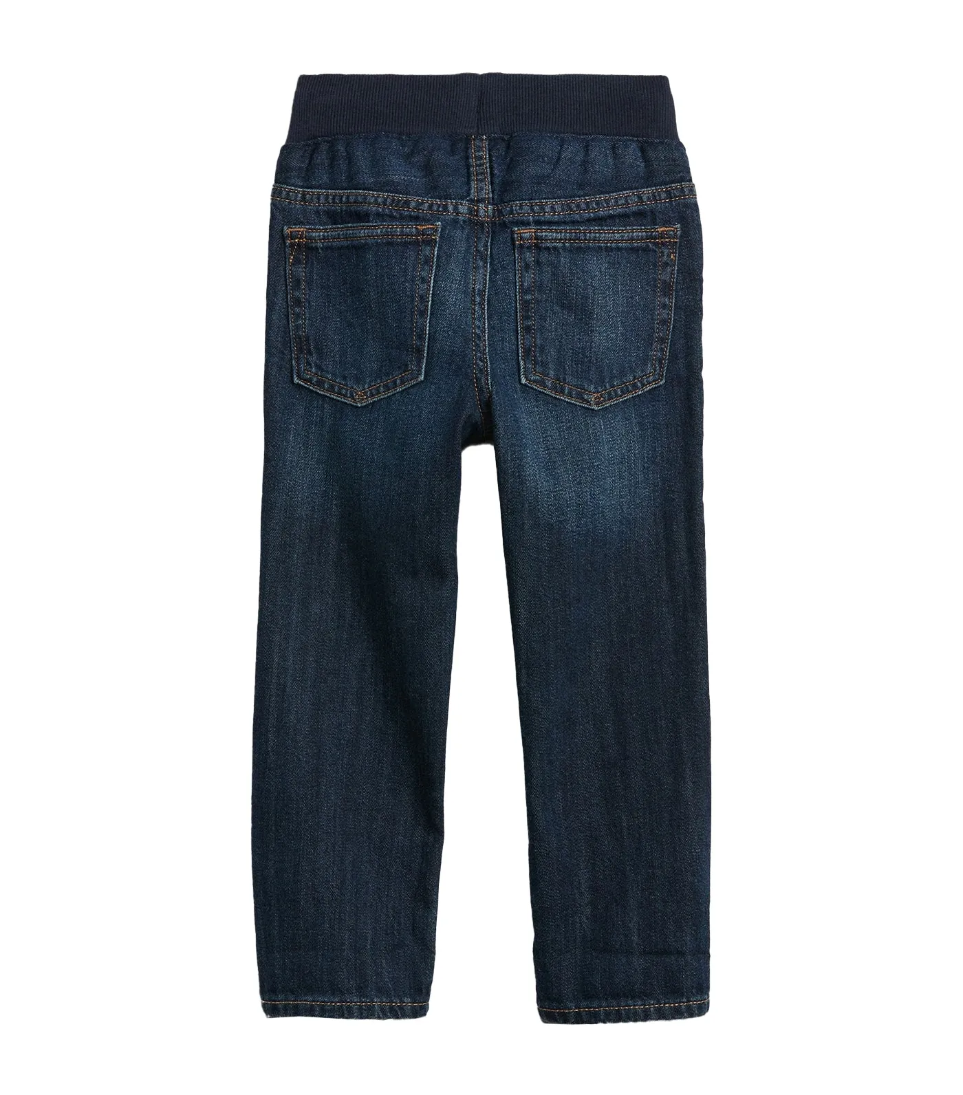 Toddler Rib Waist Dark Slim Denim Jeans