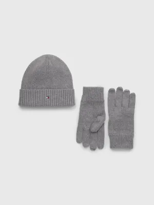 Tommy Hilfiger Essential Beanie & Gloves Set