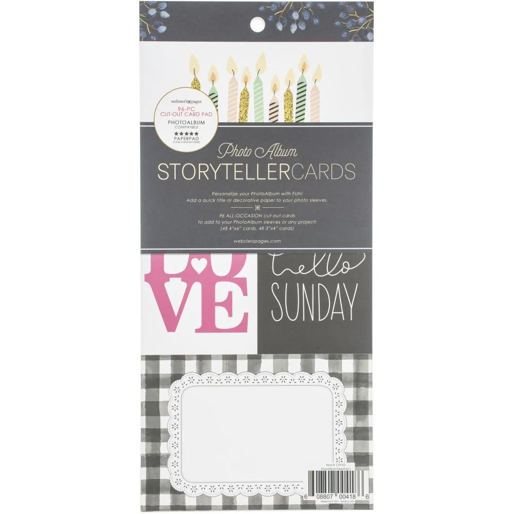 Websters Pages PhotoAlbum Cards & Frames Pad - Storyteller*