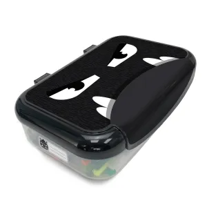 ZIPIT Recycled Plastic Pencil Box for Kids: Black